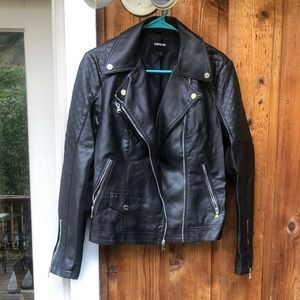 Express Black Leather Jacket